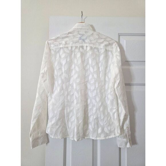 Danielle rollins Elsie Shirt in Fil Coupe $396 Sz S - Picture 8 of 11